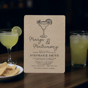 Het moderne Margs & Huwelijk Vrijgezellenfeest Kaart
