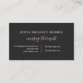 Het moderne massagetherapeutisch script blauw roze visitekaartje (Achterkant)