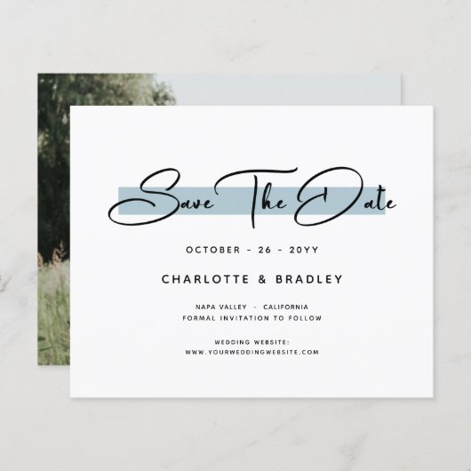 Het moderne Minimale Manuscript van de begroting s (Voorkant / Achterkant)