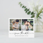 Het moderne Minimale Manuscript van de Inkt sparen Briefkaart (Staand voorkant)