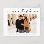 Het moderne Minimale Manuscript van de Inkt sparen Briefkaart (Voorkant)