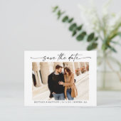 Het moderne Minimale Manuscript van de Inkt sparen Briefkaart (Staand voorkant)