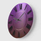 Het moderne minimalisme ombre Paarse Romeinse geta Grote Klok (Hoek)