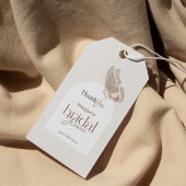 Het moderne minimalistische Beige Butterfly Vrijge Cadeaulabel