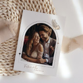 Het moderne minimalistische Beige Butterfly Vrijge Kaart