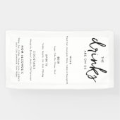 Het Moderne Minimalistische Menu van de Bar van de Spandoek (Horizontaal)