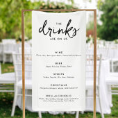 Het Moderne Minimalistische Menu van de Bar van de Spandoek