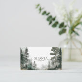 Het moderne minimalistische Waterverf bos Visitekaartje (Staand voorkant)