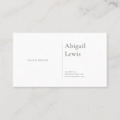 Het moderne minimalistische Waterverf bos Visitekaartje (Achterkant)