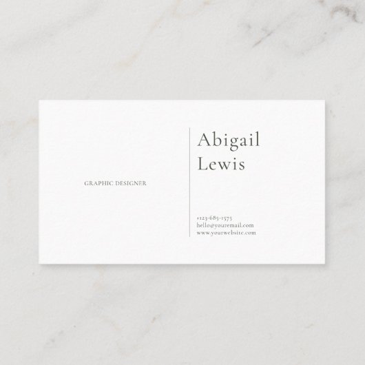 Het moderne minimalistische Waterverf bos Visitekaartje (Achterkant)