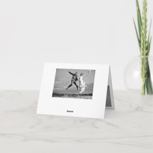 Het moderne Modieuze Huwelijk van het Manuscript Bedankkaart (Achterkant)