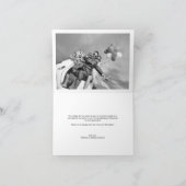 Het moderne Modieuze Huwelijk van het Manuscript Bedankkaart (Binnen)