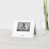 Het moderne Modieuze Huwelijk van het Manuscript Bedankkaart (Achterkant)