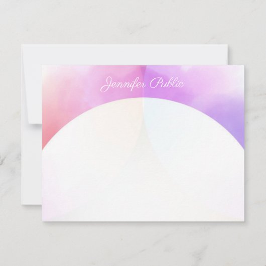 Het moderne Monogram van het Manuscript van de Sja Notitiekaartje (Achterkant)