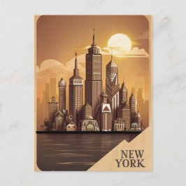 Het moderne New York Briefkaart