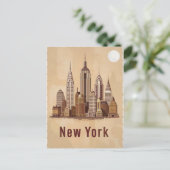 Het moderne New York Briefkaart (Staand voorkant)