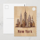 Het moderne New York Briefkaart (Voorkant / Achterkant)