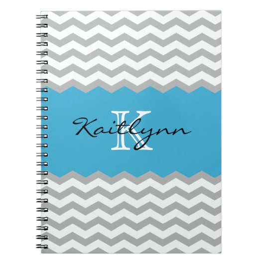 Het moderne Notitieboekje van het Monogram van het Notitieboek (Voorkant)