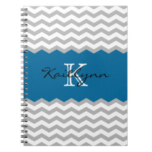 Het moderne Notitieboekje van het Monogram van het Notitieboek