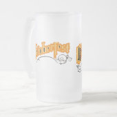 Het moderne Oktoberfest Matglas Bierpul (Voorkant links)