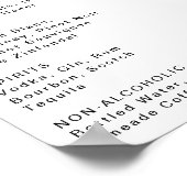Het Moderne Onderteken van het Menu van het Berich Poster (Hoek)