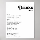 Het Moderne Onderteken van het Menu van het Berich Poster (Voorkant)