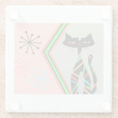 Het moderne onderzetter kunstgeschenk uit de midde glazen onderzetter (Achterkant)