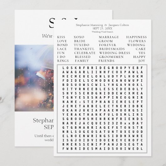 Het moderne Onderzoek van Word van het Bouw van de Kaart (Voorkant / Achterkant)