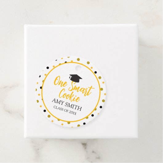 Het moderne One Smart Cookie Afstuderen Bedankjes Labels (In situ)