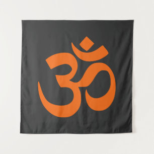 Het moderne Oranje OM Wandkleed