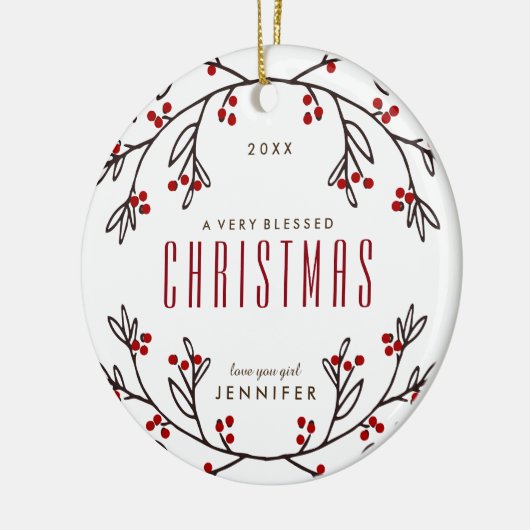 Het moderne Ornament van de Vakantie van de (Links)