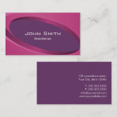 Het moderne Paarse Visitekaartje van de Pediater (Voorkant / Achterkant)