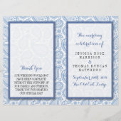 Het moderne Paisley Wedding Collectie - Blauw (Voorkant)