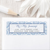 Het moderne Paisley Wedding Collectie - Blauw Etiket (Insitu)