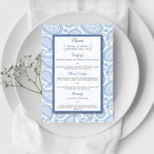 Het moderne Paisley Wedding Collectie - Blauw