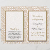 Het moderne Paisley Wedding Collectie - Bruin (Voorkant / Achterkant)