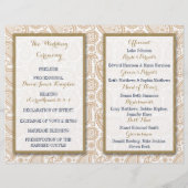 Het moderne Paisley Wedding Collectie - Bruin (Achterkant)