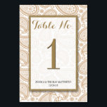 Het moderne Paisley Wedding Collectie - Bruin Kaart<br><div class="desc">Eenvoudig maar elegant, het moderne paisley bruiloft collectie is een verbluffend design met een mooie paisleydruk in een zacht bruine en witte kleur, die perfect is voor elke moderne huwelijksfeestdag. Deze tabelnummerkaarten kunnen voor je speciale gelegenheid worden gepersonaliseerd en maken de perfecte kaarten voor je bruiloft, vrijgezellenfeest, verlovingsfeest, verjaardagsfeest en...</div>