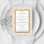 Het moderne Paisley Wedding Collectie - Bruin Menu<br><div class="desc">Eenvoudig maar elegant, het moderne paisley bruiloft collectie is een verbluffend design met een mooie paisleydruk in een zacht bruine en witte kleur, die perfect is voor elke moderne huwelijksfeestdag. Deze menukaarten kunnen voor je speciale gelegenheid worden gepersonaliseerd en maken het perfecte object voor je bruiloft, vrijgezellenfeest, verlovingsfeest, verjaardagsfeest en...</div>