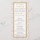 Het moderne Paisley Wedding Collectie - Bruin Programmakaart (Voorkant)