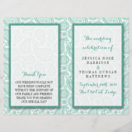 Het moderne Paisley Wedding Collectie - Groen