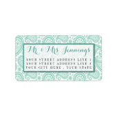 Het moderne Paisley Wedding Collectie - Groen Etiket (Voorkant)