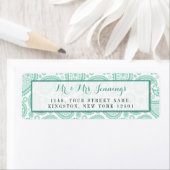 Het moderne Paisley Wedding Collectie - Groen Etiket (Insitu)