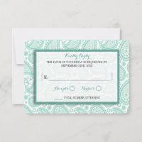 Het moderne Paisley Wedding Collectie - Groen