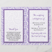 Het moderne Paisley Wedding Collectie - Paars (Voorkant)