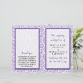 Het moderne Paisley Wedding Collectie - Paars (Staand voorkant)