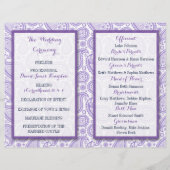 Het moderne Paisley Wedding Collectie - Paars (Achterkant)