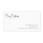 Het moderne Pakket van het het Adres van de Terugk Etiket (Voorkant)