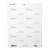 Het moderne Pakket van het het Adres van de Terugk Etiket (Full Sheet)