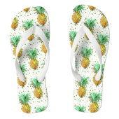 Het moderne Patroon van de Ananas Teenslippers (Voetbed)